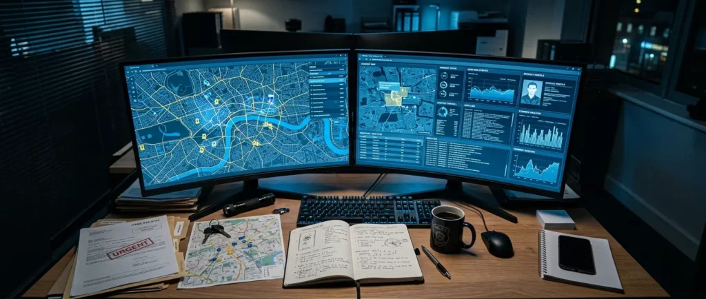 Enquête OSINT sur plusieurs écrans