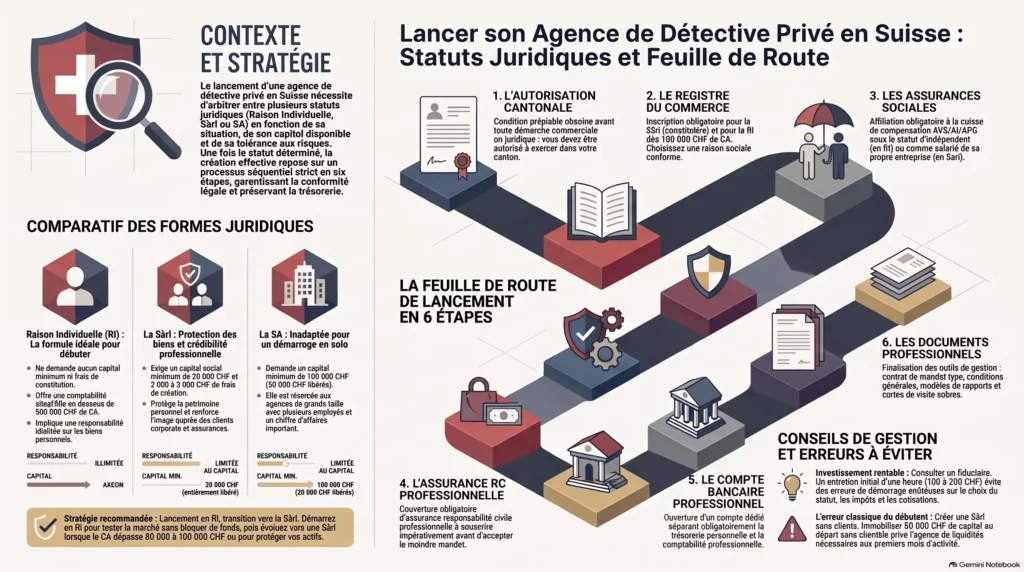 Bureau d'une agence de détective en cours de création