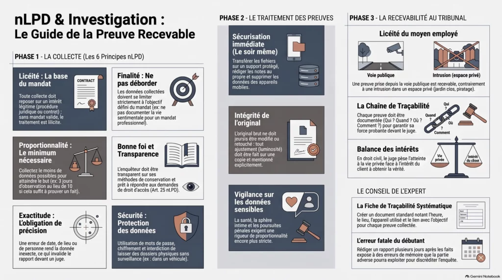 Rapport d’enquête et preuves photographiques